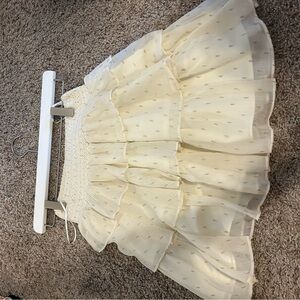Cream Layered Skirt